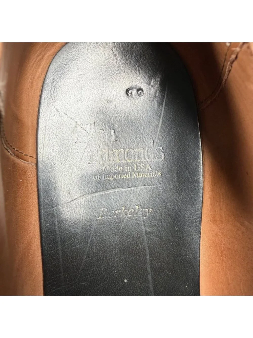 Allen Edmonds Berkely Split Toe Brown Leather Oxfords Men's Size 13B